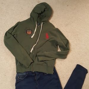 Ralph Lauren zip up hoodie